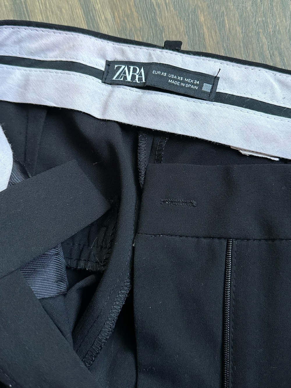Zara high rise wide leg slacks XS - Picture 2 of 2